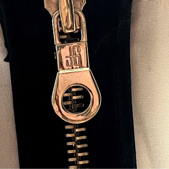 JAYGODFREY Holden Silk Lace Bodycon Razorback Black White Full Zip Dress 6 - Picture 6 of 10